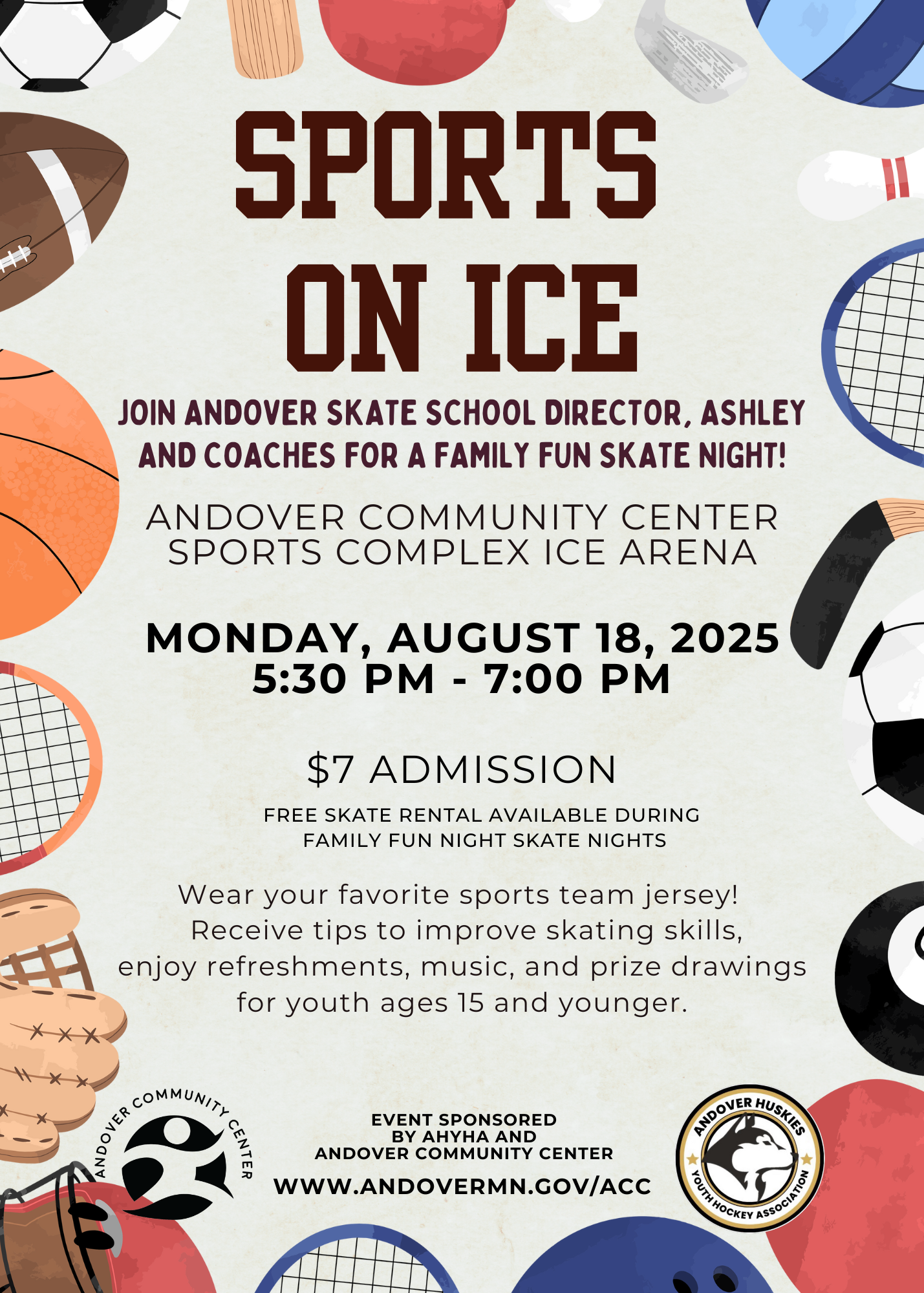 Sports on Ice Color Flyer