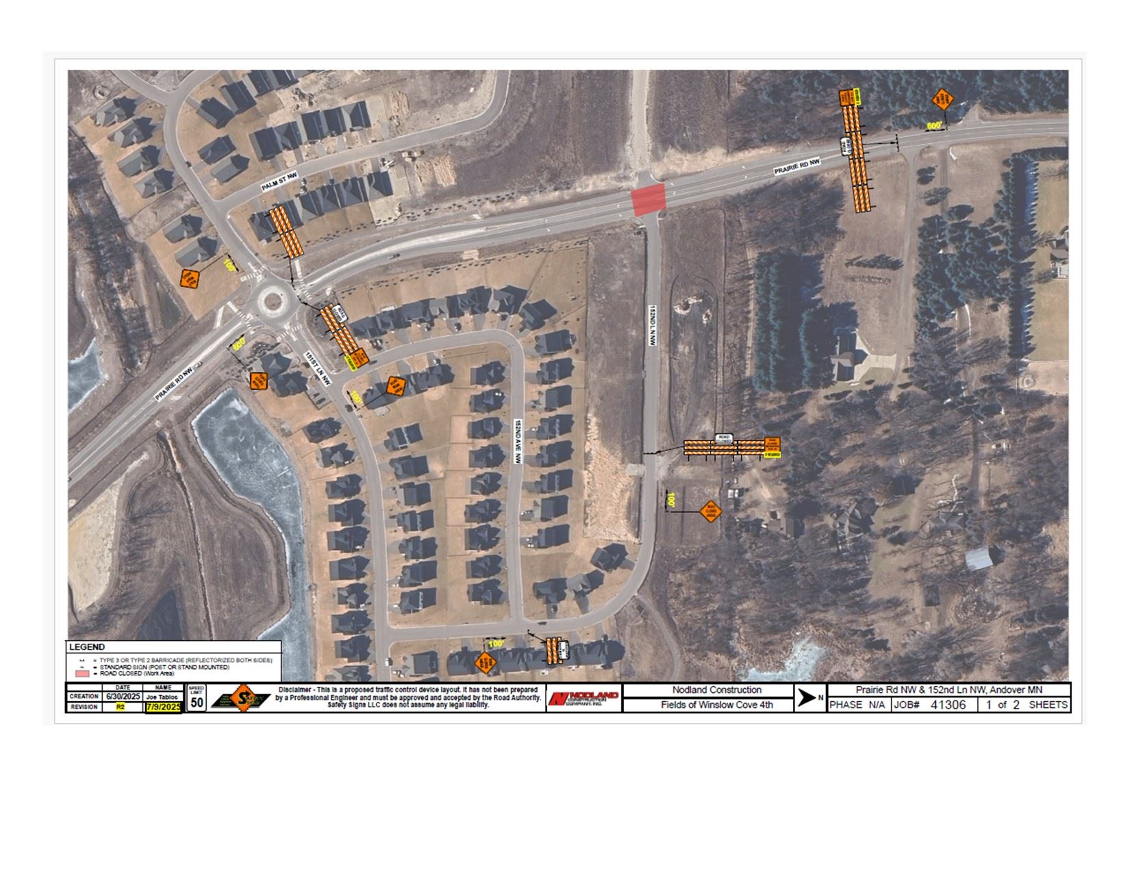 Prairie Road Closure