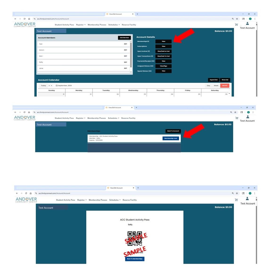 Example QR Code for website