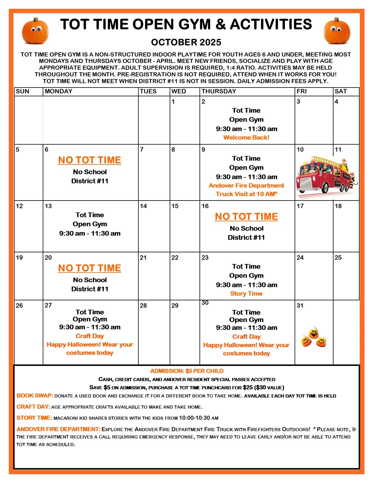 October Tot Time 2025